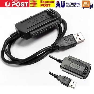 $9.98 • Buy SATA/PATA/IDE To USB 2.0 Adapter Converter Cable PC 2.5  3.5'' Hard Drive Disk