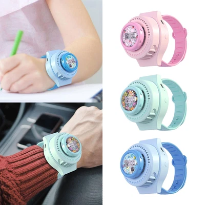 $17.46 • Buy Compact Wrist Watch With Fan Adjustable Hand Held Fan Calendar Bladeless Fan