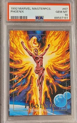 1992 Marvel Masterpieces 67 Phoenix PSA 10 Gem Mint • $15.50