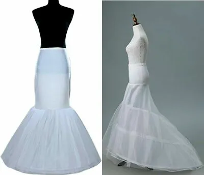 Fishtail Mermaid Dress Petticoat Bridal Wedding Underskirt Crinoline A1 UK • £18.47