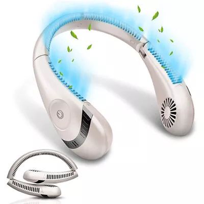 $20.99 • Buy Mini Neck Fan Portable Hanging USB Rechargeable Cooling Air Cooler Bladeless