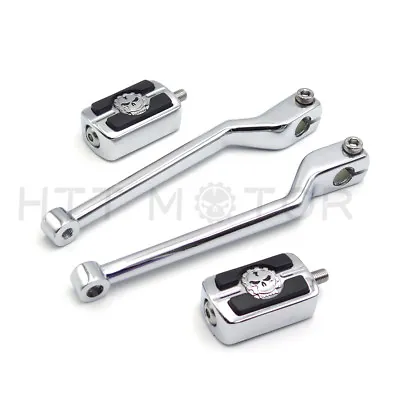 Motorcycle Heel Toe Shift Lever SKULL Shifter For Harley HD Touring Road King • $52.26