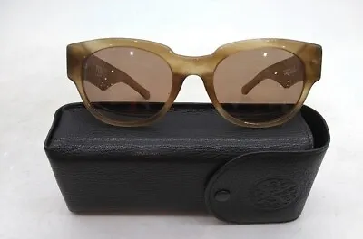 HISTOIRE DE VOIR  PERRIN  Auburn Plastic/ Leather Square Frame Sunglasses W Case • $139