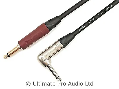£25.79 • Buy Klotz Guitar Lead Neutrik 1/4  Silent Straight To Right Angle Jack AC106 Cable