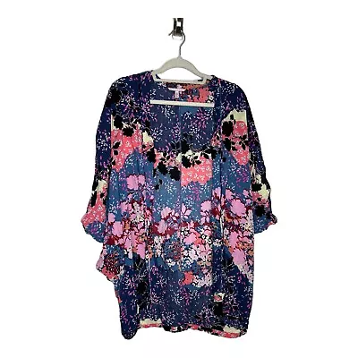 Victoria Secret Bohemian Print Kimono Kaftan Beach Cover Up Top Oversized M/L • $22.39
