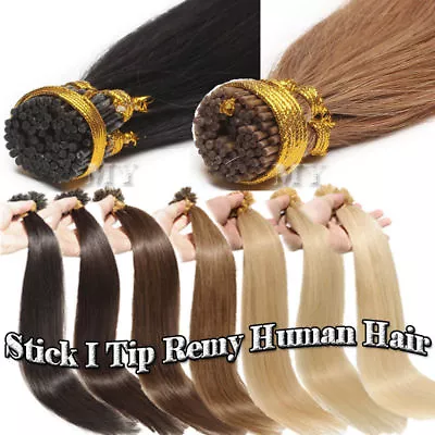 Thick 16-22Inch Double Drawn Keratin Stick I Tip Remy Human Hair Extensions  • $37.40