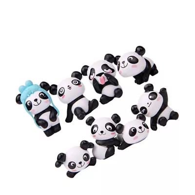  10 PCS Cartoon Panda Ornament Rectangular Cake Tray With Lid Desktop • £10.88