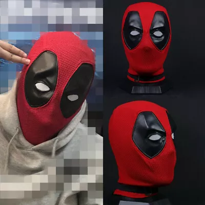 Cosplay Nylon Party Carnival Deadpool Mask Knitted Mesh Costume Props Helmet • $43.99