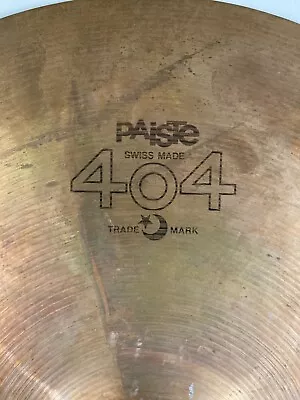 Paiste 404 18  Crash Cymbal Vintage Black Label - No Cracks • $119