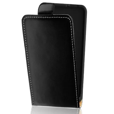 Pouch Cover Flip Pocket Case Slim Flip Leather Case Leather PU Black Case • $18.98