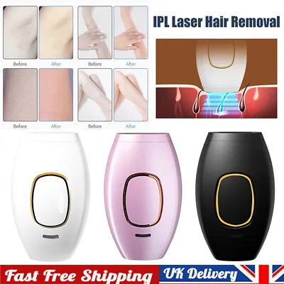 500000 Laser Hair Removal Machine IPL Permanent Painless Epilator Facial Body • £4.78