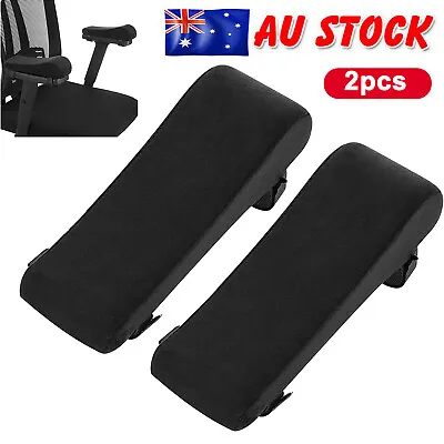 $17.90 • Buy 2Pc Memory Foam Armrest Cushions Support Elbow Arm Rest Cover Chair Armrest Pad