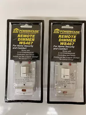 WS467 X10 POWERHOUSE Wall  Switch Dimmer  (White)  9.99 EACH $17.99 Both • $9.99