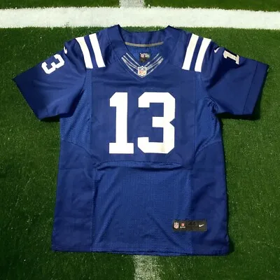 Nike On Field Football Jersey Blue Indianapolis Colts TY Hilton #13 Men Size 44 • $29.85