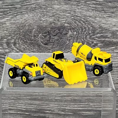 Tonka Mini Metal Cement Mixer Dump Truck & Bulldozer Micro Diecast Toy Lot X 3 • $13.99