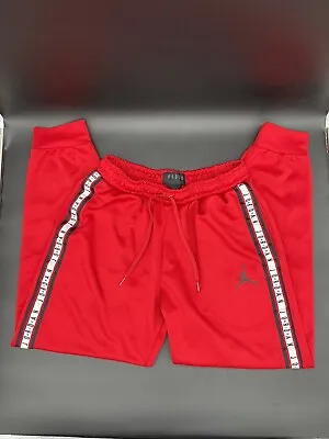 Air Jordan Sportswear Jumpman Sweat Pants Jogger Red Black Men’s Size L Ret. $80 • $29.99