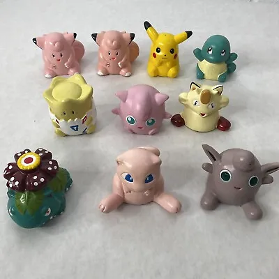 $29.99 • Buy Vintage Pokemon Wind Up Pull Back Toy Figures 90s - Lot Of 10