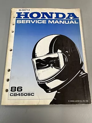 Oem 1986 Honda Cb450sc Nighthawk Dealer Service Manual 61mc900 • $30