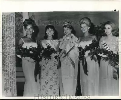 1965 Press Photo Miss International Beauty Ingrid Fiffi Finger & Finalists • $19.99