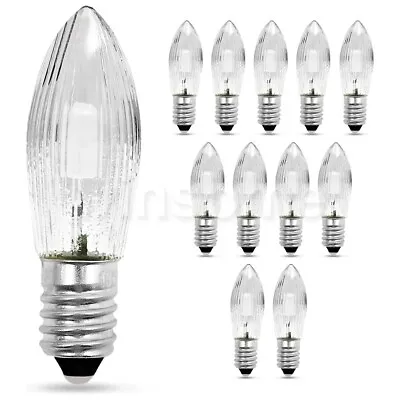 12x Candle Light Bulb Screw In Candle Arch Bridge Light 3w 34v Replacement Bulbs • £11.33
