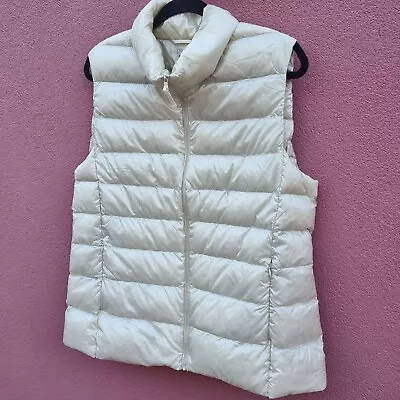 Uniqlo Ivory Puffer Ultra Light Down Vest Size XXL • $30