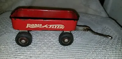 Vintage Antique Miniature Radio Flyer Line Salesman Sample Red Wagon  • £48.65