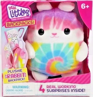 Real Littles Backpacks: Plushie Rabbit Backpack With 4 Surprises • $14.99
