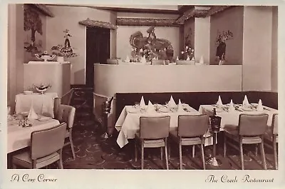 The Czech Restaurant Edgware Road Marble Arch:~1930's Art Deco Interior PPC • £2.55