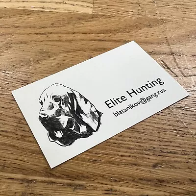 Hostel Movie Elite Hunting Business Card Replica Prop • £3.49