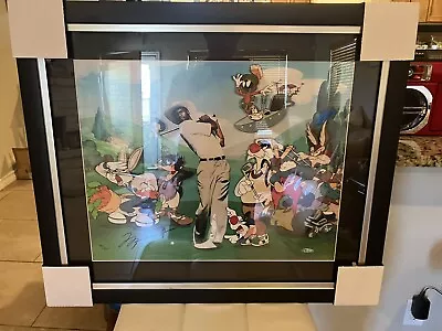 Michael Jordan Signed Framed 16x20 Photo Looney Tunes Golf UDA/Warner Bros Coa • $3250