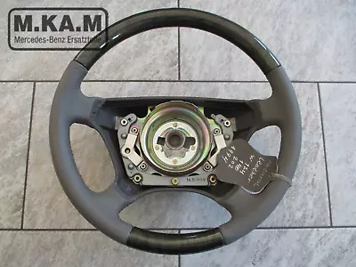 Mercedes Leather Steering Wheel W202 W210 W124 3rd Series Avant-garde Quartz W463 W140 • $404