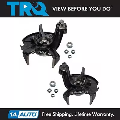 TRQ Front Wheel Bearing & Hub Assembly Pair With Knuckle For Golf Jetta Beetle • $204.95