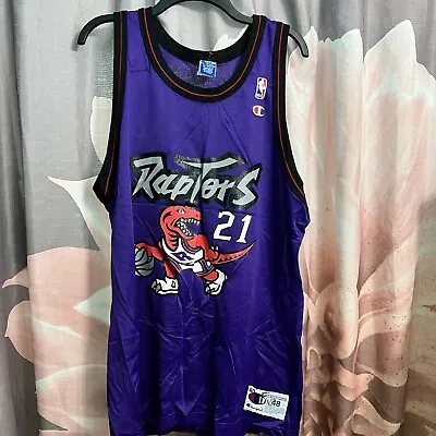 Marcus Camby Toronto Raptors Vintage Champion Jersey 48  • $60