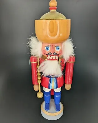 German Veb Raum Und Tafelschmuck Gahlenz Nutcracker Vintage Soldier King  • $54