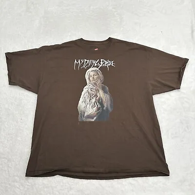 My Dying Bride Band T-Shirt Brown 3XL Hanes Tagless Metal • $10