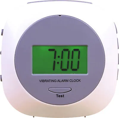 Alarm Clock With Strong Under Pillow Cushion Vibrating Function Portable LCD • £19