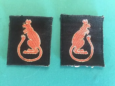 Early Post Ww2 7th Armoured Division Desert Rats Formation Badges Matched Set • £35