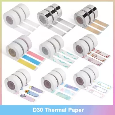 3 Rolls Adhesive Thermal Paper Sticker Label For Phomeme D30 Wireless Printer • $10.99