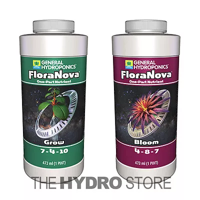$33.99 • Buy General Hydroponics FloraNova Grow Bloom Pint - Gh Flora Nova 16oz Pt