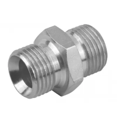 1/4  Male X 1/4  Male Pressure Washer Hose Outlet Adaptor For Karcher Etc • £7.19
