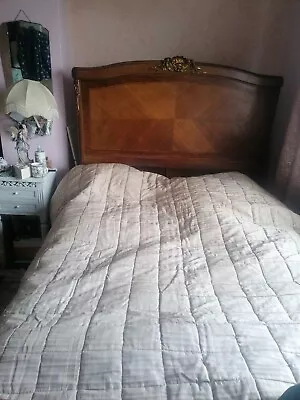 Laura Ashley Beige Boudoir Beaded Edge Quilted Throw Bedspread Quilt 78  X 78   • £75