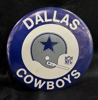Vintage Dallas Cowboy 1970's 6” Pin Back Pin • $7.99