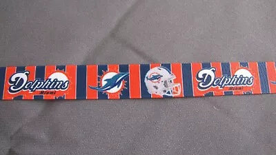 Miami Dolphins 7/8  Grosgrain Ribbon By The Yard • $1.10