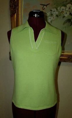 $16.32 • Buy New Westbound Petites Stretch Sz Ps Collared Surplice V Neck Sleeveless Sweater