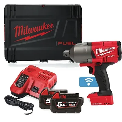 £400 • Buy Milwaukee M18ONEFHIWF34-502X M18 FUEL™ One-Key™ 18V 3/4  2033Nm Impact Wrench Ki