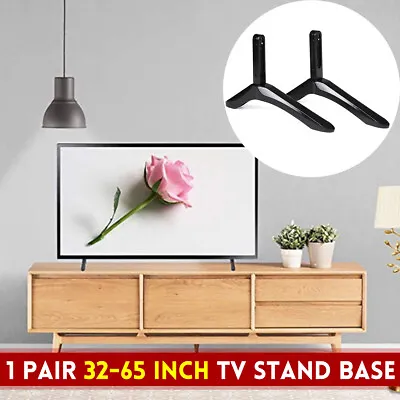$24.93 • Buy Universal Table Top TV Stand Leg Mount LED LCD Flat TV Screen 32-65  For Sony LG