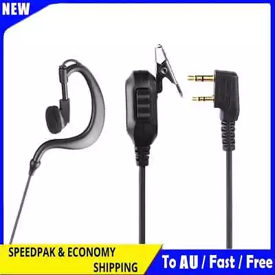 Walkie Talkie Earpiece G Type Earhook For Baofeng UV-5R Kenwood Two Way Radio • $12.09