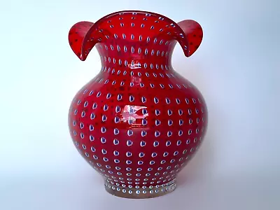 Murano Venini Carlo Scarpa Vase Vintage Hand Blown Art Glass • $350