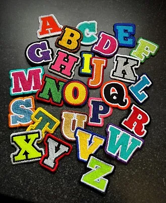 Embroidered Alphabet Name Letter Sew On Applique Patches Badges - 4cm Tall • £1.35