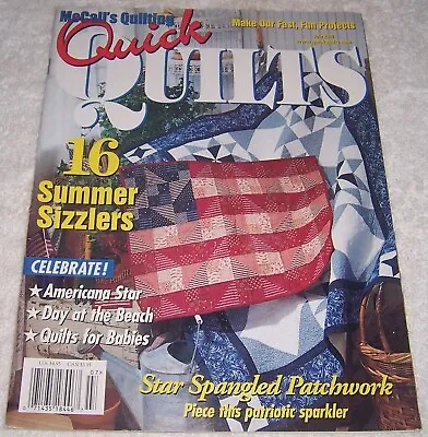 McCall's Quilting Quick Quilts Magazine July 2000 • $2.99